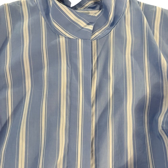 J. Jill NWT Stand-Collar Tunic. Cobalt‎ blue/white stripe LP. - Picture 8 of 8